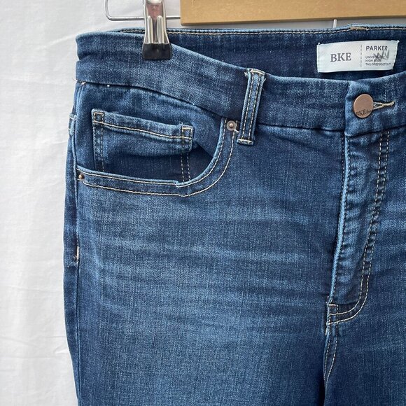 BKE Denim Parker Tailored Boot Cut Leg Stretch Jean Dark Wash Blue Women 31x28.5 - Picture 6 of 16